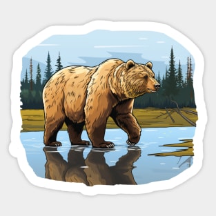 Bear Grazer Sticker